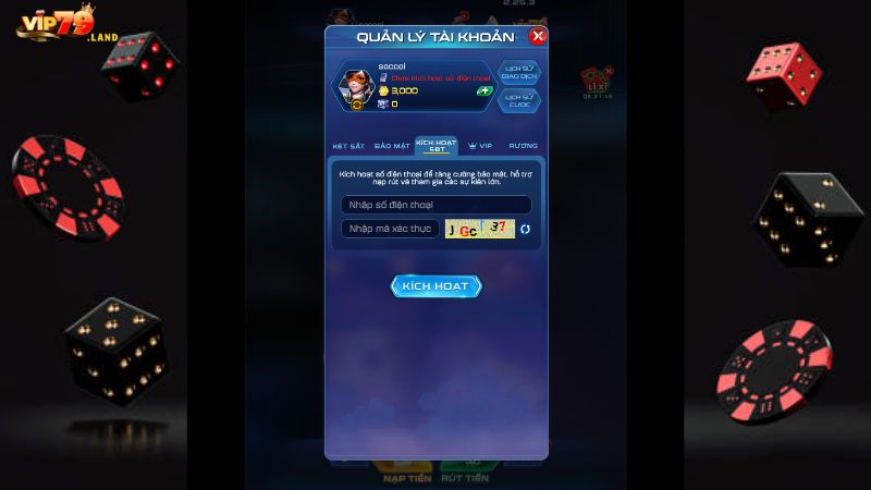 Lưu ý khi thực hiện mở tài khoản tại game Vip79